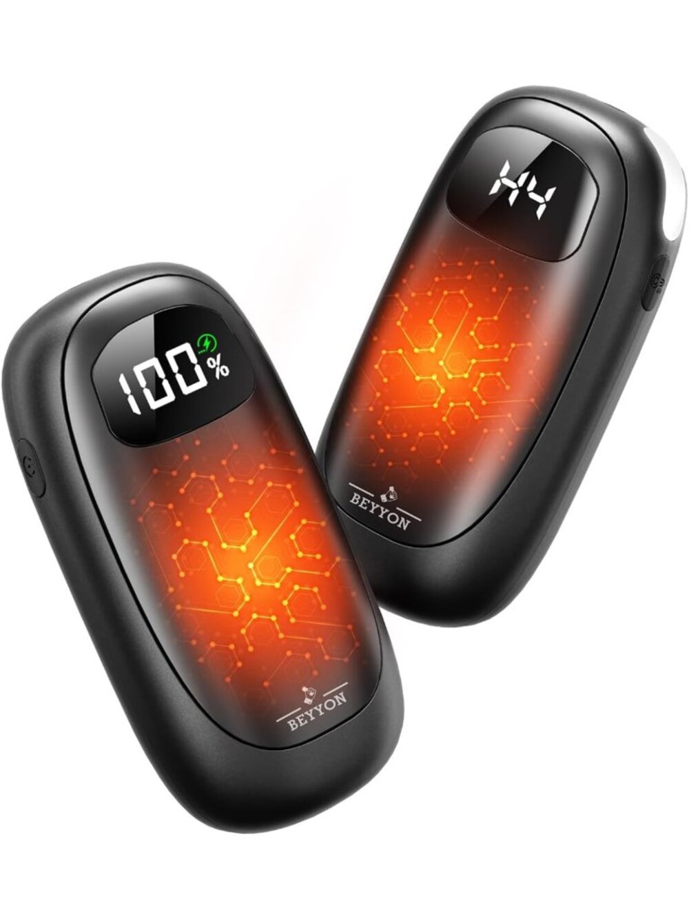 Rechargeable Electric Hand Warmers with LED Display - Portable & Stylish Heat
